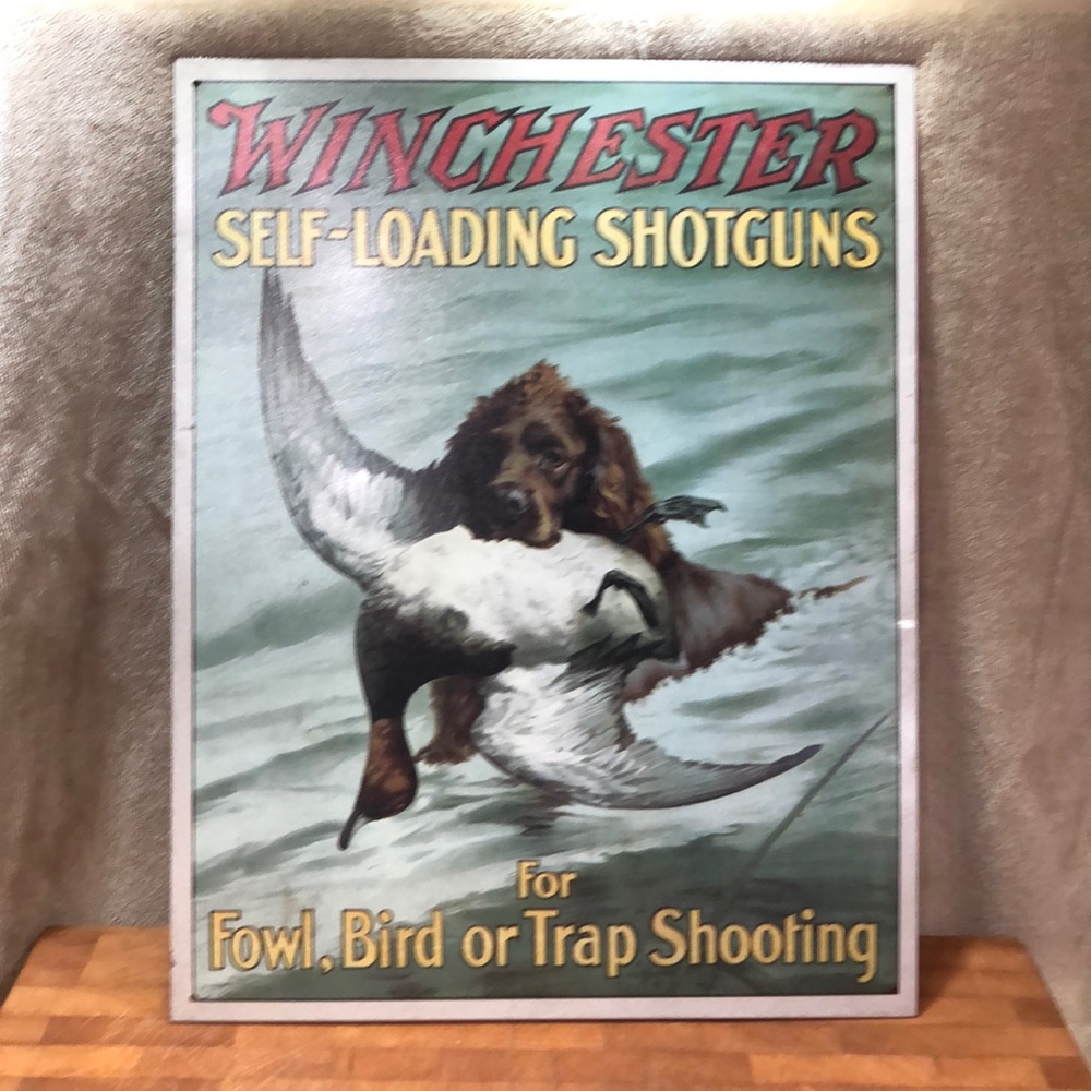 Winchester Shotguns metal sign